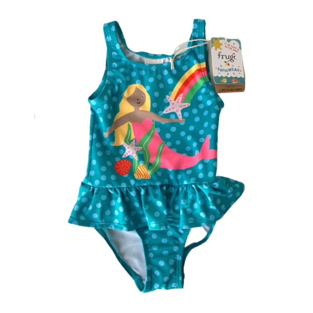NWT Frugi 🌈 Organic Clothing Little Coral Swim Suit